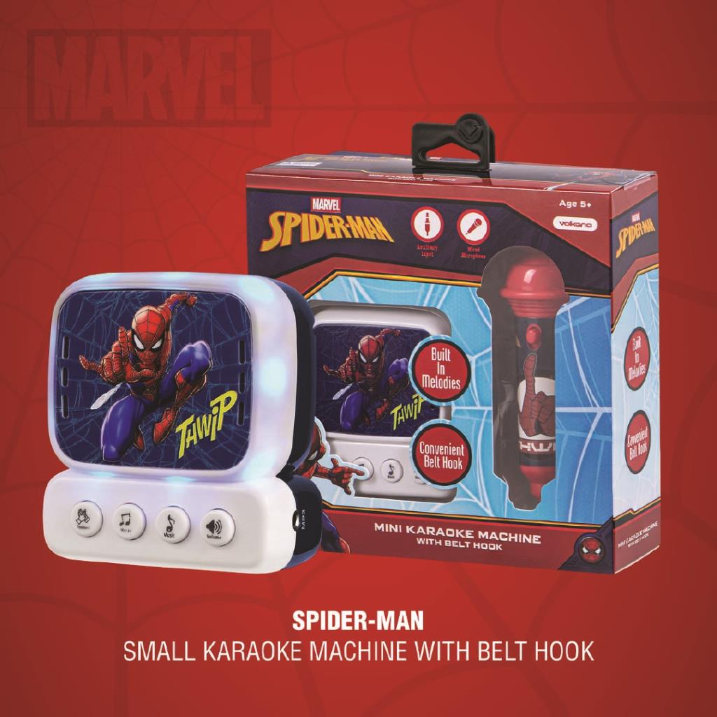 Spider-Man Mini Karaoke Machine with Microphone